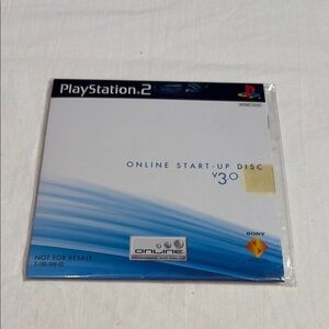Sony PlayStation 2 Online Start-Up Disc V3.0 - Blue and White